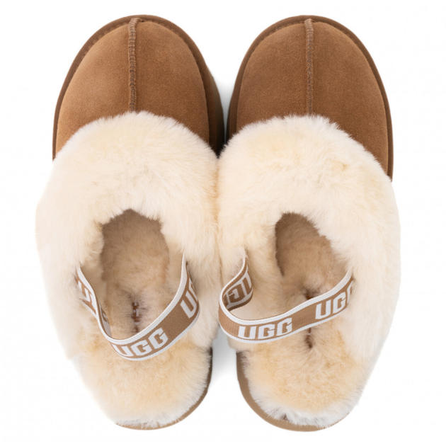 Жіночі уггі Сандалі Платформа Помаранчеві Замша UGG Funkette Slippers Platform Chestnut (41, помаранчевий) - Фото 5 Жіночі уггі Сандалі Платформа Помаранчеві Замша UGG Funkette Slippers Platform Chestnut (41, помаранчевий) - изображение 5
