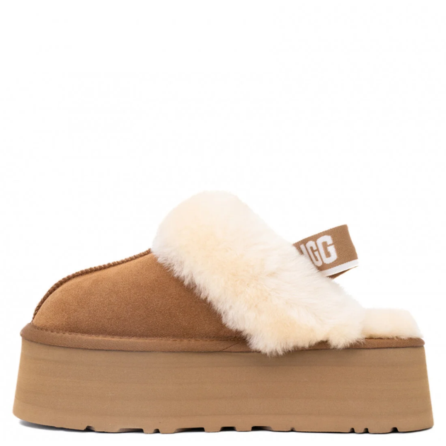 Жіночі уггі Сандалі Платформа Помаранчеві Замша UGG Funkette Slippers Platform Chestnut (41, помаранчевий) - Фото 6 Жіночі уггі Сандалі Платформа Помаранчеві Замша UGG Funkette Slippers Platform Chestnut (41, помаранчевий) - изображение 6