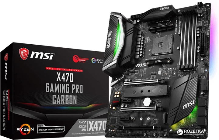 Материнская плата MSI X470 Gaming Pro Carbon (sAM4, AMD X470, PCI