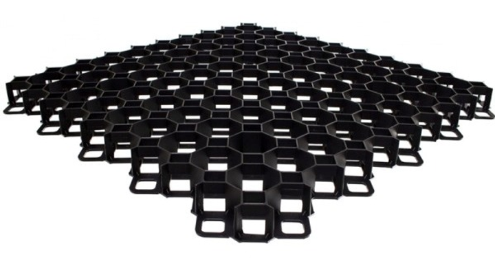 Kratka trawnikowa Bradas 600 x 600 x 40 mm czarna KRMG40BC (5907544437352) - obraz 1