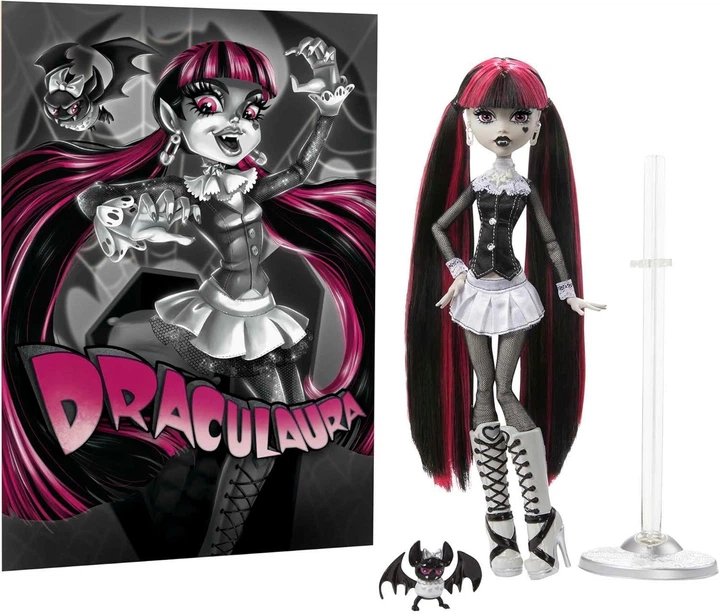 Кукла Monster High Reel Drama Draculaura HKN27 - Фото 2 Кукла Monster High Reel Drama Draculaura HKN27 - изображение 2