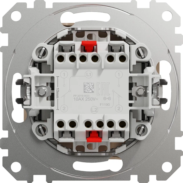 Перемикач 2-клавішний Schneider Electric Sedna Design Бежевий SDD112108 - изображение 2