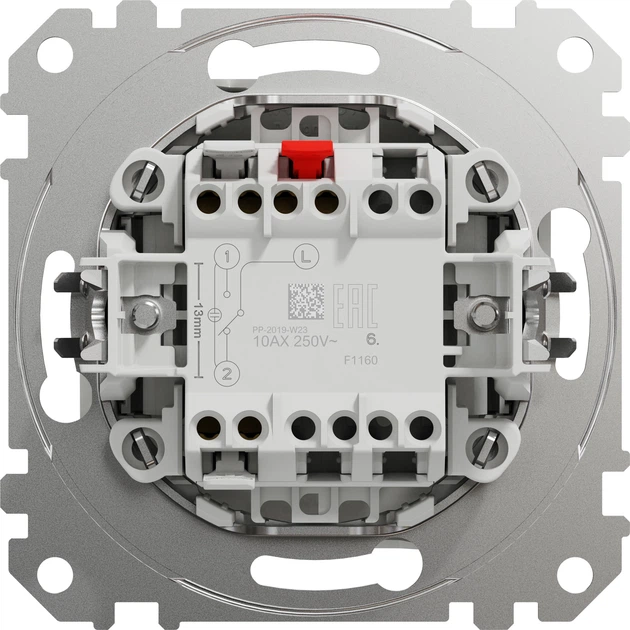 Перемикач 1-клавішний Schneider Electric Sedna Design білий SDD111106 - изображение 2