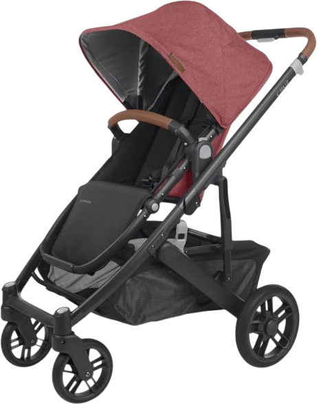 Универсальная коляска 2 в 1 UPPAbaby Cruz V2 Lucy Rosewood Mélange / Carbon Frame (810030098928) - Фото 6 Универсальная коляска 2 в 1 UPPAbaby Cruz V2 Lucy Rosewood Mélange / Carbon Frame (810030098928) - изображение 6