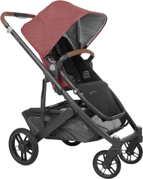 Универсальная коляска 2 в 1 UPPAbaby Cruz V2 Lucy Rosewood Mélange / Carbon Frame (810030098928) - Фото 8 Универсальная коляска 2 в 1 UPPAbaby Cruz V2 Lucy Rosewood Mélange / Carbon Frame (810030098928) - изображение 8