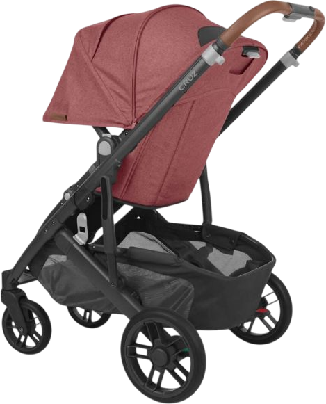 Универсальная коляска 2 в 1 UPPAbaby Cruz V2 Lucy Rosewood Mélange / Carbon Frame (810030098928) - Фото 14 Универсальная коляска 2 в 1 UPPAbaby Cruz V2 Lucy Rosewood Mélange / Carbon Frame (810030098928) - изображение 14