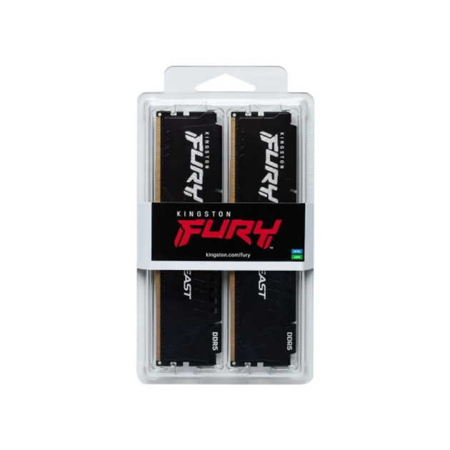 Оперативная память Kingston Fury Black Beast 2x32ГБ 6000МГц для настольных ПК (KF560C40BBK2-64) - Фото 3 Оперативная память Kingston Fury Black Beast 2x32ГБ 6000МГц для настольных ПК (KF560C40BBK2-64) - изображение 3