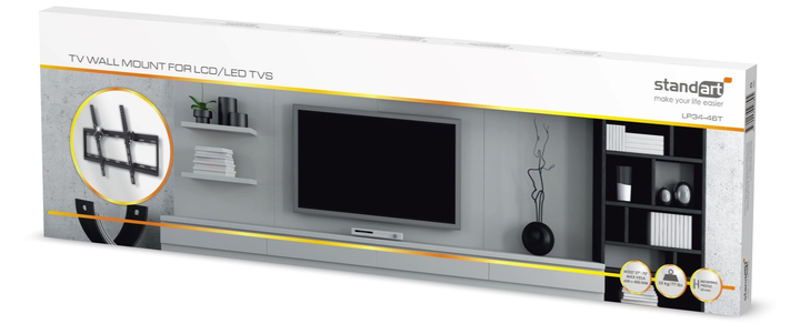 Uchwyt do telewizora Standard 37-70″ 35 kg LP34-46T (4772013028895) - obraz 1