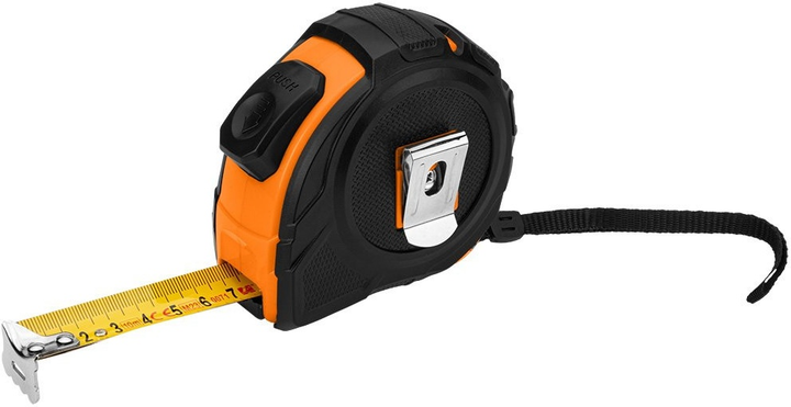 Рулетка NEO Tools сталева 10 м x 25 мм з автоматичним блокуванням та 2 кнопками зупинки 67-225 (5907558499964) - зображення 3