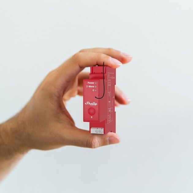 Перемикач напівпровідниковий Shelly Relais "Wave Pro 1PM" max 16A Z-Wave DIN-Rail (3800235269107) - зображення 3