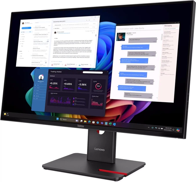 Monitor 27" Lenovo ThinkVision T27ud-40 (64AFGAT2EU) - obraz 3