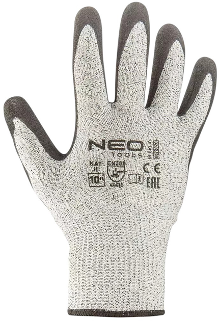 Робочі рукавички NEO Tools покриті нітрилом 4X43D 9" 97-610-9 (5907558447972) - зображення 3