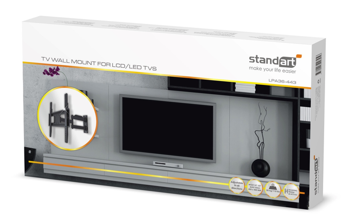 Uchwyt do telewizora Standard 32-55″ 50 kg LPA33-443 (4772013028956) - obraz 1