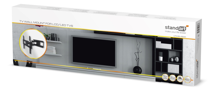 Uchwyt do telewizora Standard 37-70″ 50 kg LPA36-463A (4772013028963) - obraz 1