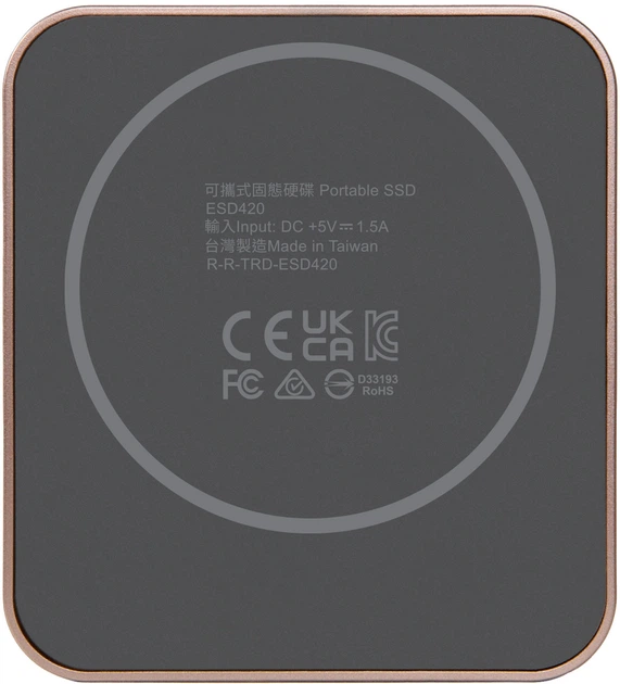 SSD диск Transcend ESD420 2TB USB Type-C 3D NAND TLC Gold (TS2TESD420G) - зображення 3