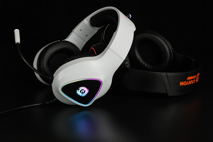 Навушники Canyon Shadder GH-6 Gaming 3.5 мм RGB White (CND-SGHS6W) - зображення 6
