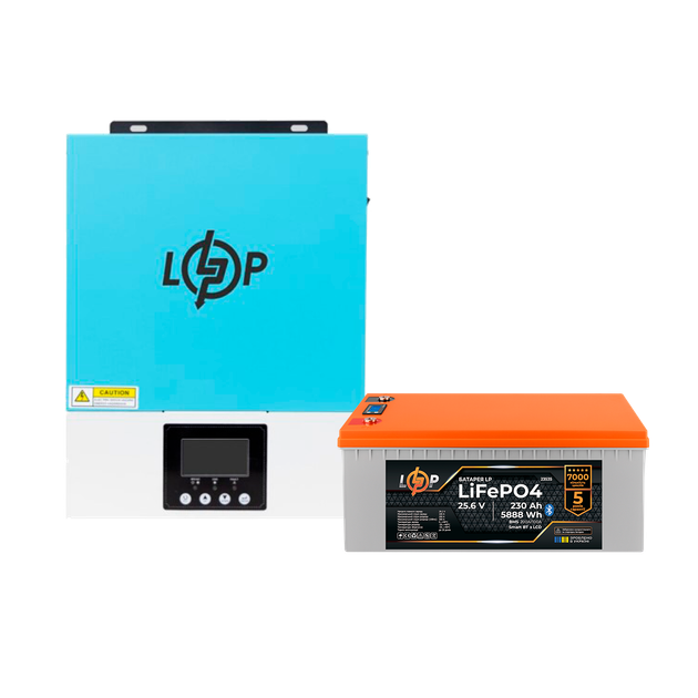 Комплект резервного питания LogicPower W3000 + литиевая (LiFePO4) батарея 5888Wh - изображение 2