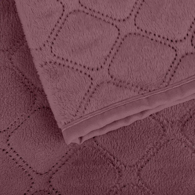 Покривало ТЕП "VELOUR" Mesa rose/Ромб круглий, 180x240 - изображение 6
