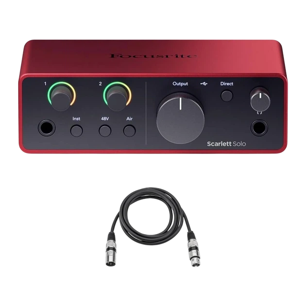 Аудіоінтерфейс Focusrite Scarlett Solo 4th Gen – фото, отзывы