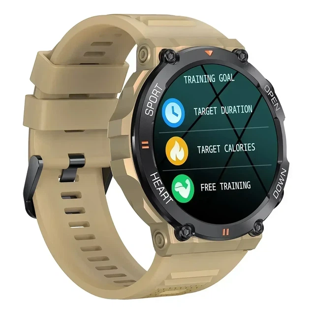 Умные часы для мужчин Stealth Khaki Smart Watch хаки тактические часы звоноки - изображение 9
