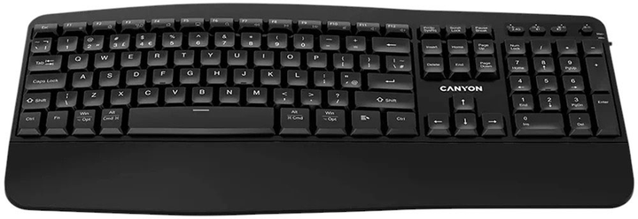Клавіатура бездротова Canyon HKB-W6 Wireless Black (CNS-HKBW6) - зображення 1