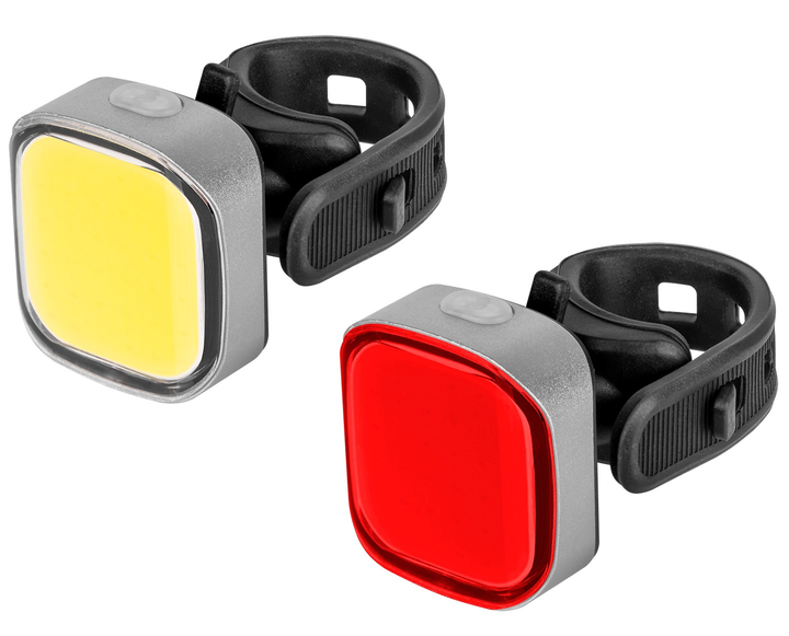 Komplet lampek rowerowych Rebel URZ3492 2 szt (5901890064651) - obraz 2