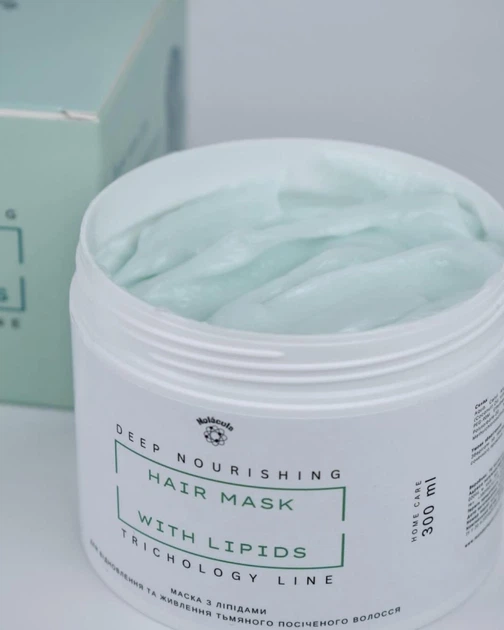 Липидная маска для глубокого питания волос Molecula Hair Mask Lipids Hair Mask 300ml - изображение 2
