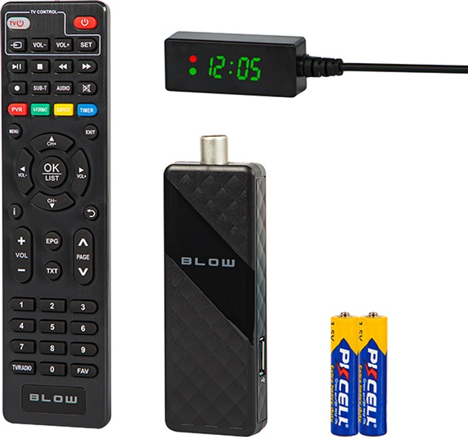 Цифровий тюнер наземного телебачення Blow 6000FHD MINI DVB-T2 (5900804135807) - зображення 3