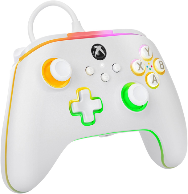 Kontroler PowerA Xbox X Advantage Wired Controller - White – Lumectra (0617885055713) - obraz 2