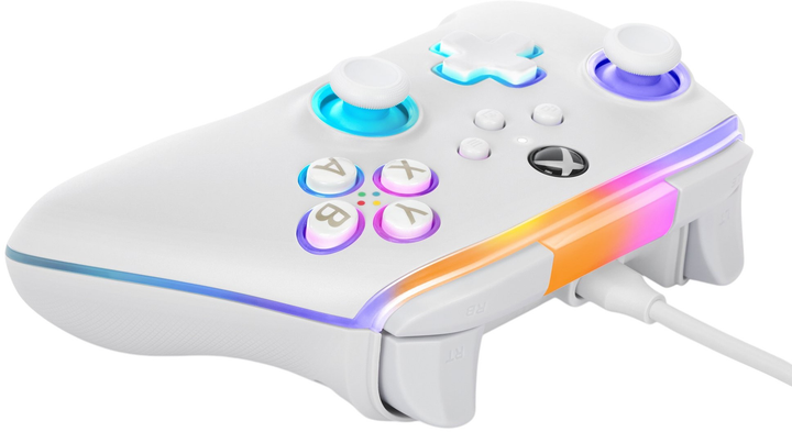 Kontroler PowerA Xbox X Advantage Wired Controller - White – Lumectra (0617885055713) - obraz 3