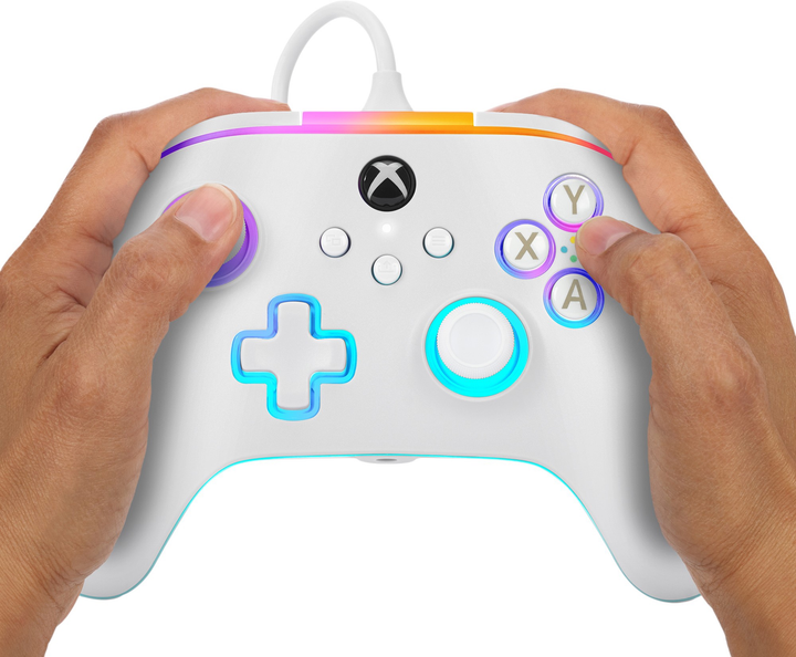 Kontroler PowerA Xbox X Advantage Wired Controller - White – Lumectra (0617885055713) - obraz 7