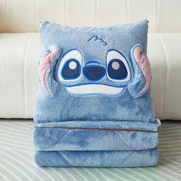 Плед-подушка Stitch Disney 2-в-1, 145×190 см, подушка 50×50 см Стіч - зображення 3