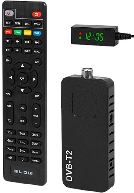 Цифровий тюнер наземного телебачення Blow 6006FHD MINI DVB-T2 (5900804147541) - зображення 1