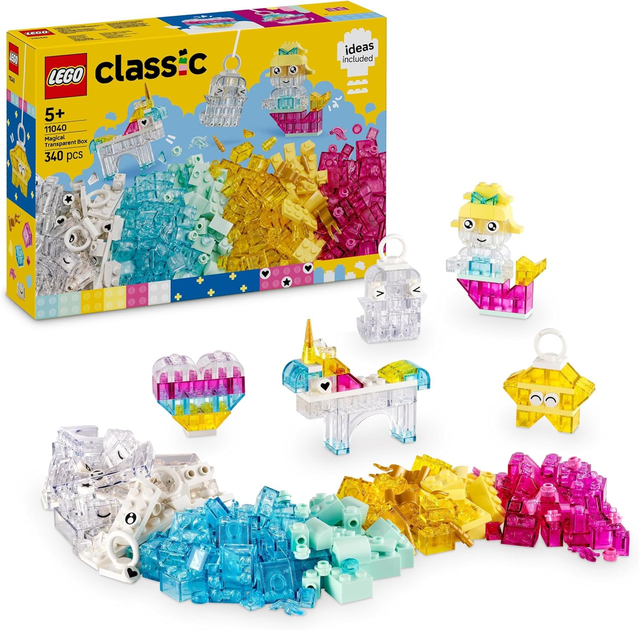 Конструктор Лего Класик Чарівна прозора коробка Lego Classic 11040 - зображення 2