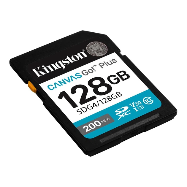 Карта памяти SDXC 128GB UHS-I/U3 Class 10 Kingston Canvas Go! Plus R200/W200MB/s (SDG4/128GB) - изображение 2