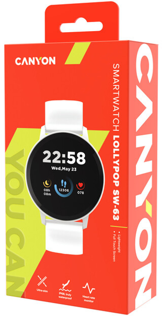 Smartwatch Canyon Lollypop SW-63 White (CNS-SW63SW) - obraz 7