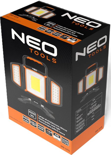 Lampa akumulatorowa robocza NEO TOOLS 99-125 2000 lm (5906692019533) - obraz 12