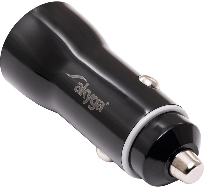 Автомобільний зарядний пристрій Akyga USB-A + USB-C PD 36 Вт Black (AK-CH-16) - зображення 2