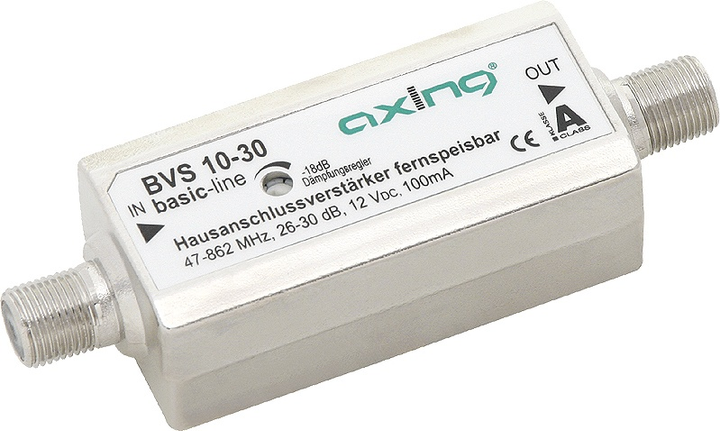 Антенний підсилювач Axing BVS10-30 30дБ (7611682000313) - зображення 1