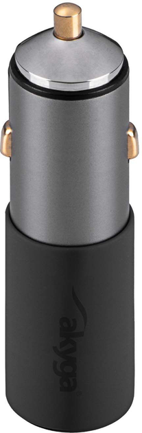 Ładowarka samochodowa Akyga USB-A + USB-C PD 100 W Grey (AK-CH-26) - obraz 3