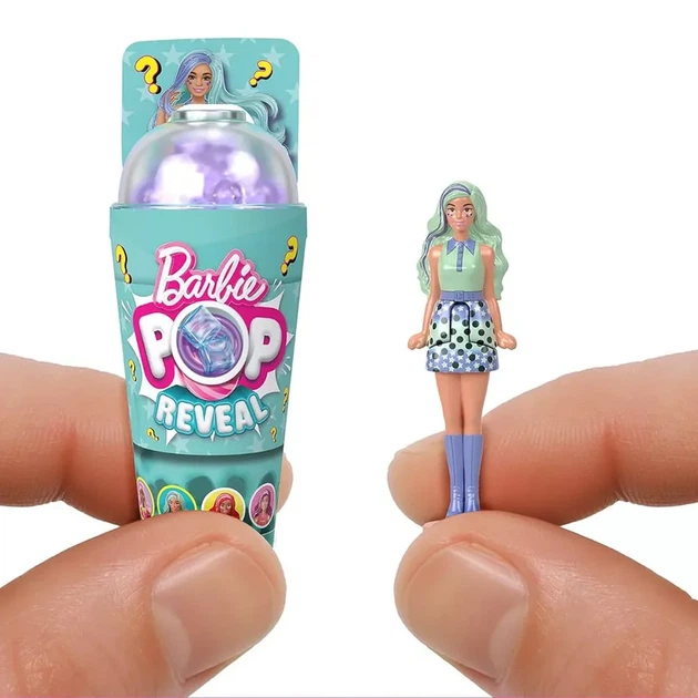 Мини-кукла-сюрприз Barbie Mini BarbieLand Pop Reveal Бабл-ти (JCR22) - изображение 2