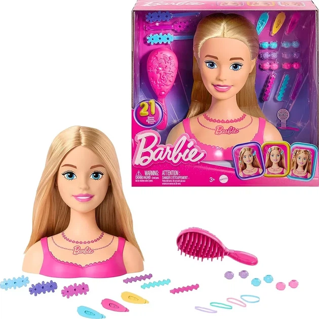 Кукла-манекен для причесок Barbie Классика (HMD88) - Фото 1 Кукла-манекен для причесок Barbie Классика (HMD88) - изображение 1