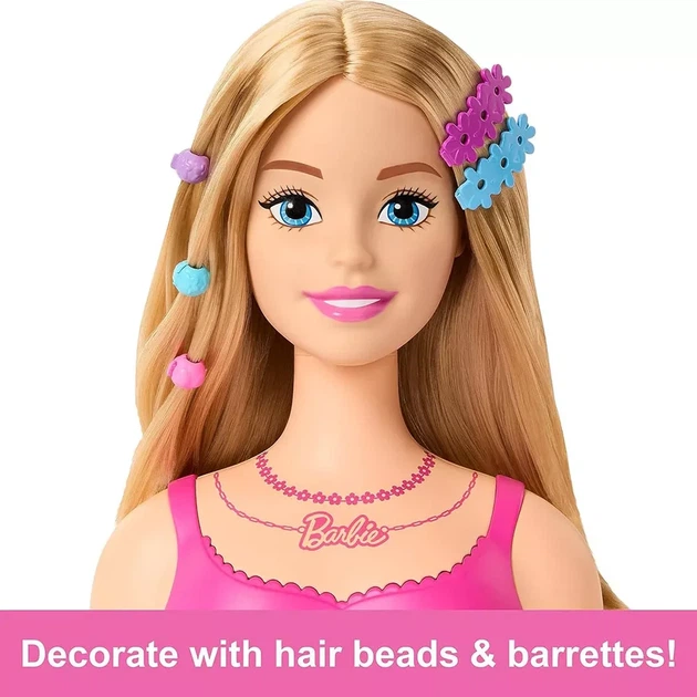 Кукла-манекен для причесок Barbie Классика (HMD88) - Фото 4 Кукла-манекен для причесок Barbie Классика (HMD88) - изображение 4