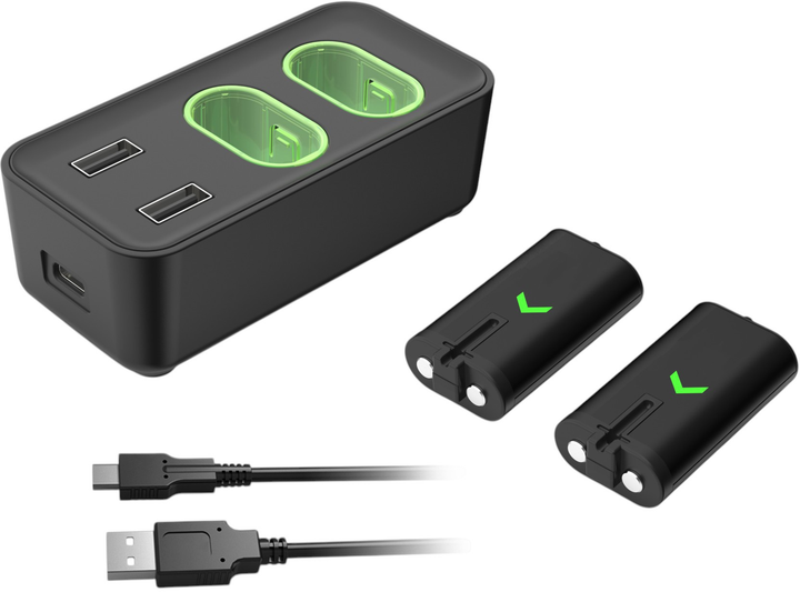Podwójna ładowarka i hub Subsonic Xbox Series X/S (3701221704131) - obraz 1
