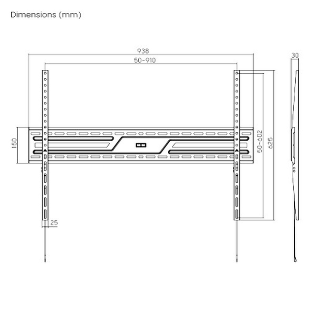 Uchwyt do telewizora Standard 43-100" 75 kg KL38-69F (4772013473435) - obraz 4