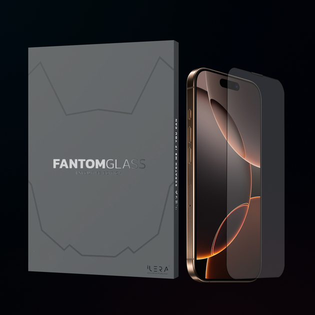 Захисне скло iLera Fantom Glass для Apple iPhone 16 Pro Max Black (iLFant16PrMx) - зображення 3