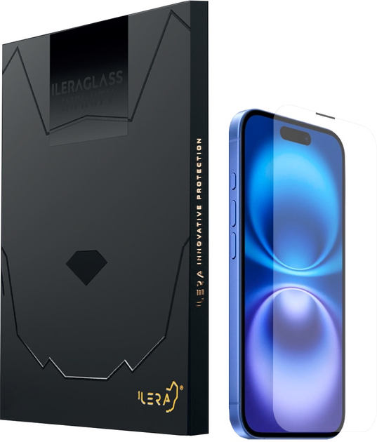 Захисне скло iLera Infinity Full Cover Glass для Apple iPhone 16 (iLin16) - зображення 1