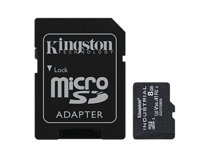 Карта пам'яті Kingston 8 GB microSDHC UHS-I (U3) V30 A1 Industrial + SD Adapter (SDCIT2/8GB) - Фото 1 Карта пам'яті Kingston 8 GB microSDHC UHS-I (U3) V30 A1 Industrial + SD Adapter (SDCIT2/8GB) - изображение 1