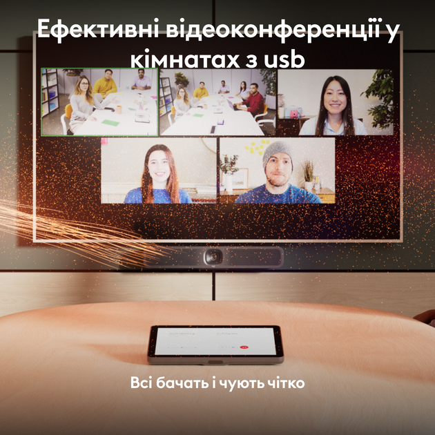USB-видеоконференционная камера Logitech MeetUp 2 (960-001681) - изображение 3