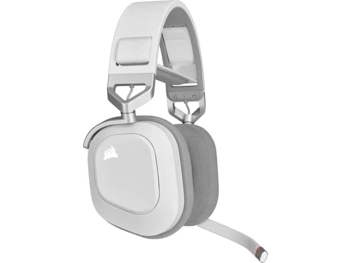Навушники з мікрофоном Corsair HS80 RGB Wireless White (CA-9011236) - изображение 2